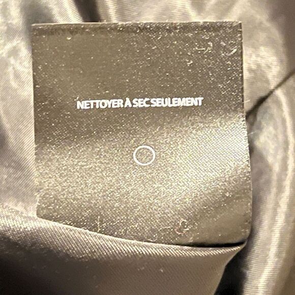 Tahari Womens Elaine Asymmetrical Belted Coat Navy Blue Large NWT - Picture 8 of 9